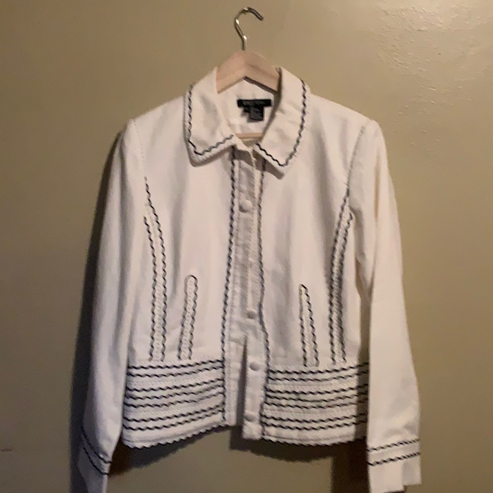 Etcetera - Cream Linen Blazer - 12